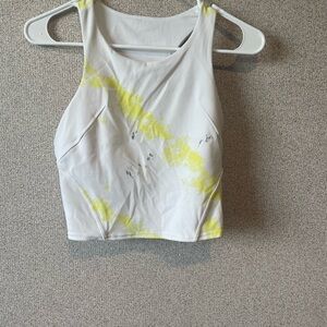 Lululemon Athletica Cream‎ Fitted Crop Tank Top